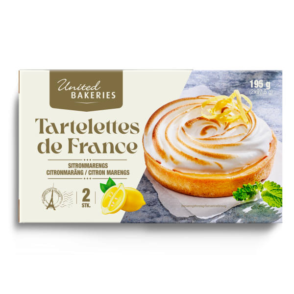 Fransk citron & maräng tarte 2 pk