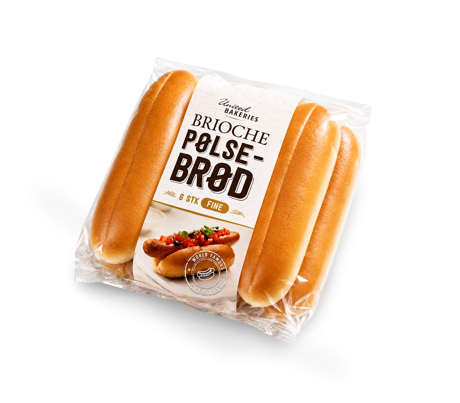 Brioche korvbröd 6 pk