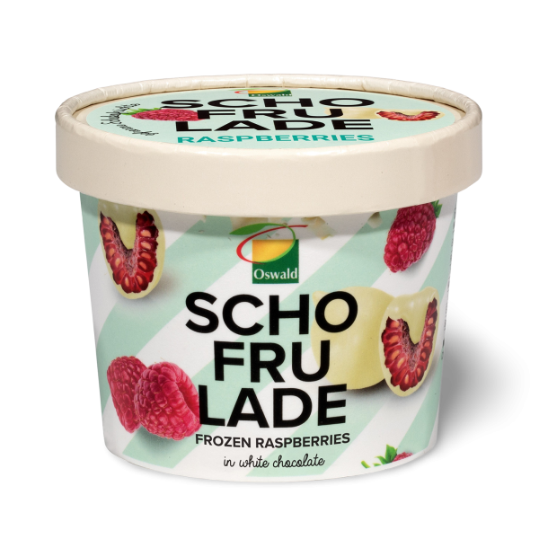 Schofrulade hallon vit choklad