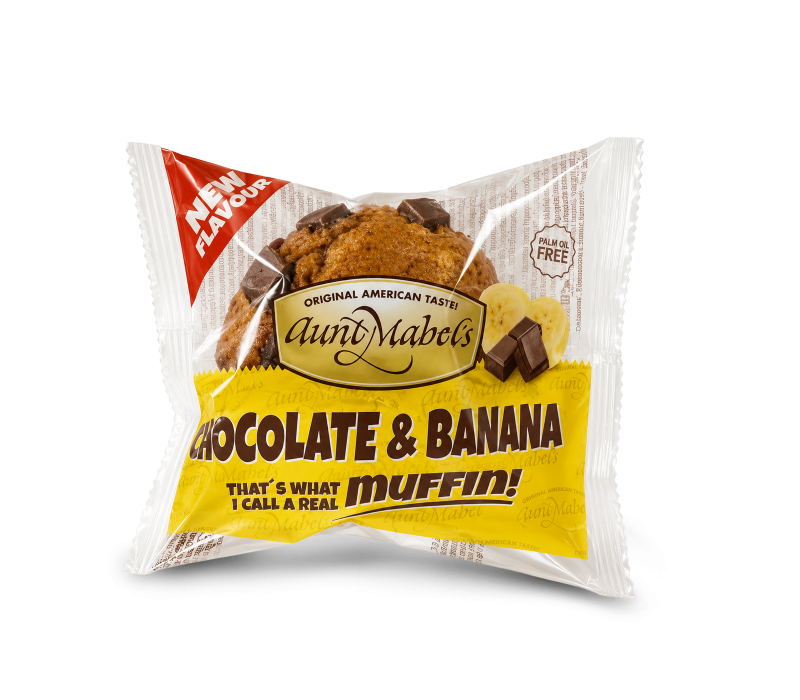 Choklad & banan muffins singel pk